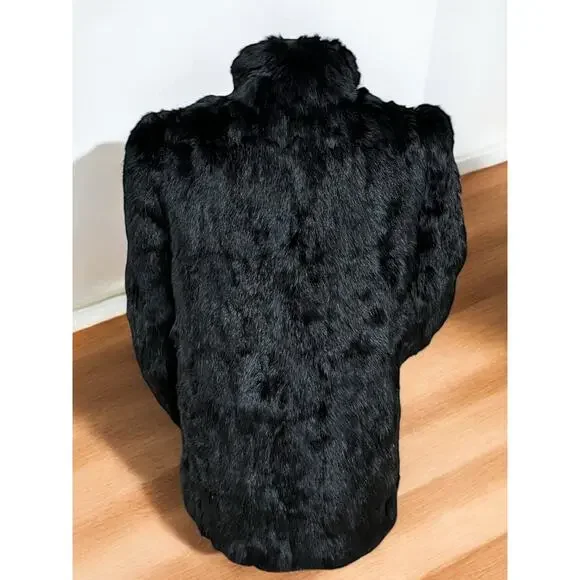 Vintage 1980’s Somerset Furs of Los Angeles Rabbit Fur Coat Size Medium - Picture 4 of 14